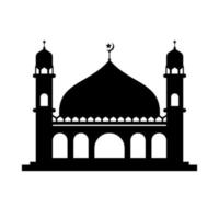 Vector silhouette mosque