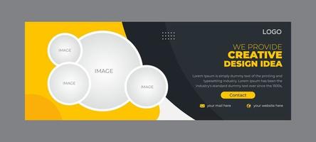 Creative business banner design free download vector
