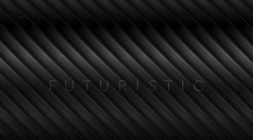 Geometric tech black glossy stripes abstract background vector