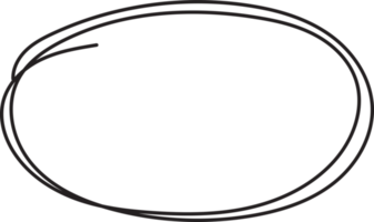 Hand drawn circle highlig png