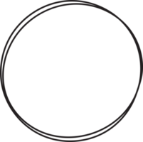 Hand drawn circle highlighting png