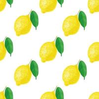 Colorful Pattern with Illustration of Lemon vector