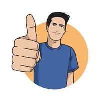 Like confirm and thumb up vector