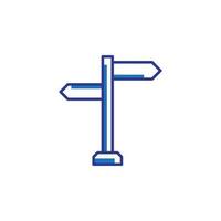 road sign vector for Icon Website, UI Essential, Symbol, Presentation