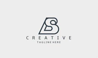 Creative letter BS, BS Logo Design Template Vector. Modern B S logo design. vector