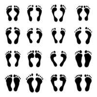 the collection of a imprint soles shoes vector