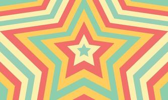 star motif background design with various abstract colors vector