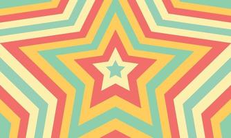 star motif background design with various abstract colors vector