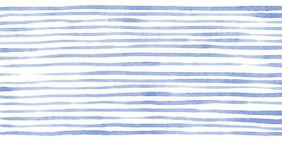 Beautiful background with blue watercolor stripes. Hand painted brush strokes, striped background. Vector illustration