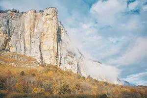 high mountains landscape rocks autumn adventure fresh air photo