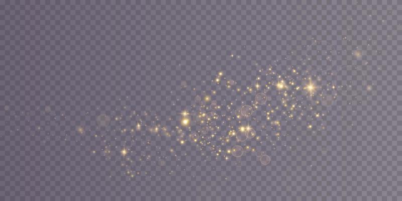 Golden bokeh lights with glowing particles.