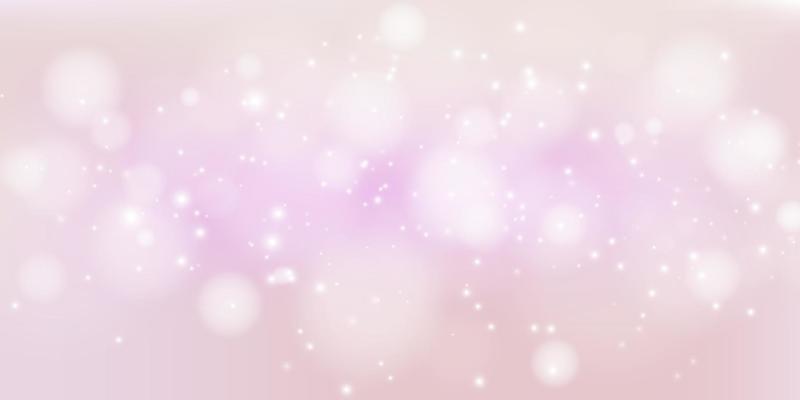 White bokeh lights with glowing particles.
