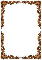 Classic style frame design with exquisite engraving and luxury vector