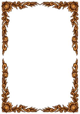 Classic style frame design with exquisite engraving and luxury