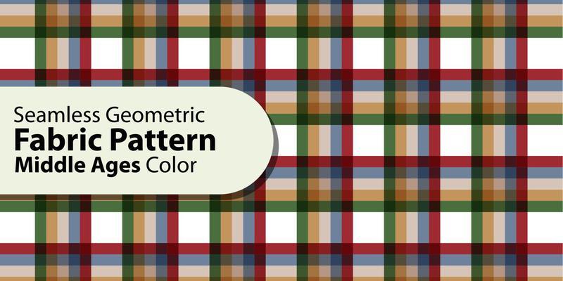 Seamless Geometric Fabric Pattern-Middle Ages Color
