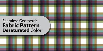 Seamless Geometric Fabric Pattern-Desaturated Color vector