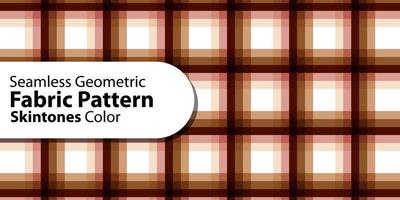 Seamless Geometric Fabric Pattern-Skin Tones Color vector