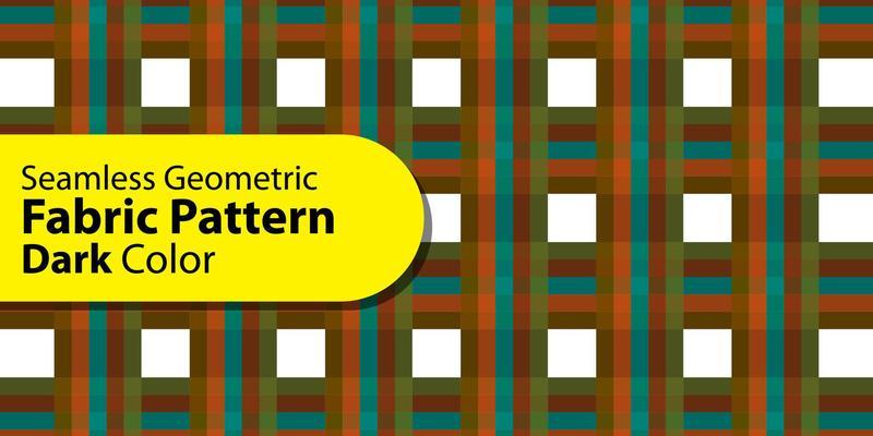 Seamless Geometric Fabric Pattern-Dark Color