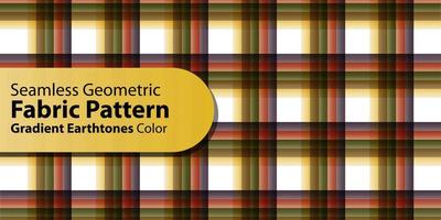 Seamless Geometric Fabric Pattern-Gradient Earth tones Color vector