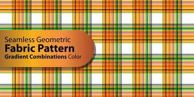 Seamless Geometric Fabric Pattern-Gradient Combination Color vector