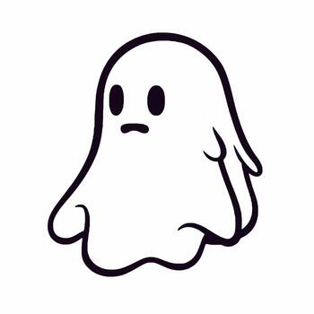 flotante escalofriante fantasma vector