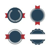 Vector set Badge, Ribbons and Labels. Design elements