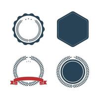 Vector set Badge, Ribbons and Labels. Design elements