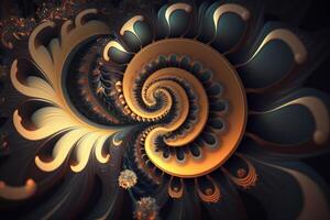 abstract fractal background. Illustration photo