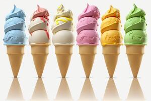 Colorful Ice Cream Illustration photo