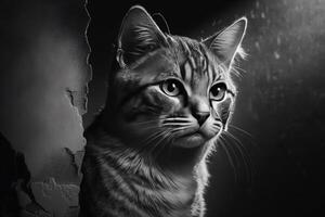 Cute cat. Illustration photo