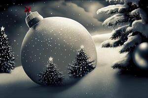 New Year and Merry Christmas Holiday Winter Background. Christmas decorations, backdrop with copy space, photo