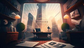 Business background concept design, management in finance, work office and success illustration, photo