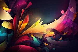 Abstract shape background, geometric colorful backdrop. Abstract layout design photo