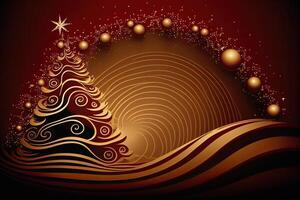 New Year and Merry Christmas Holiday Winter Background. Christmas decorations, backdrop with copy space, photo