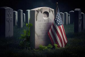 Memorial Day National Holiday illustration. photo