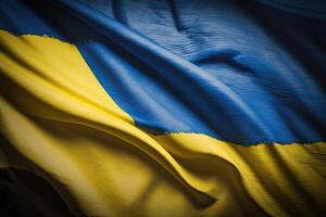 Ucrania bandera. ilustración ai generativo foto