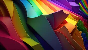 LGBT Community Pride Background Illustration, Rainbow Flag Colors. photo