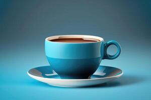 A cup of delicious strong black coffee. Illustration photo
