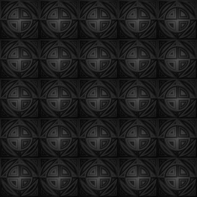 Dark black mosaic abstract seamless geometric grid background