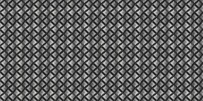 Dark black pixel mosaic abstract seamless geometric grid background vector