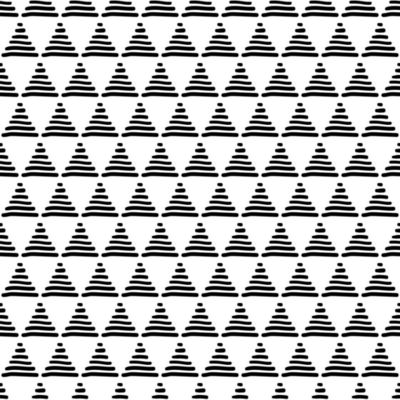 Triangles grunge doodle seamless pattern