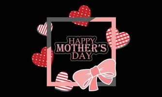 Happy Mothers, Mom, Mommy, Day T-shirt Design. vector