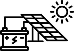 icono de vector de energía solar