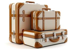 suitcases in airport. Illustration photo