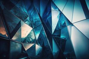 Double exposure photo of abstract architectural surfaces. Illustration