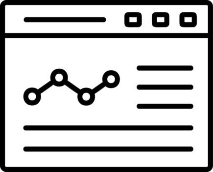 icono de vector de gráfico