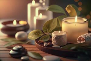 Atmosphere spa natural background. Illustration photo