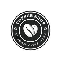 Coffee shop logo design illustration vector