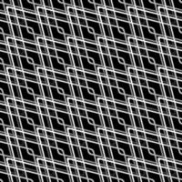 Geometric grid background Modern black and white abstract texture vector