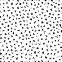 Abstract scribble doodle stars background vector